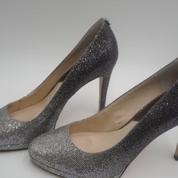 Michael Kors Ombre gunmetal Glitter Pumps, Textile upper/leather lining Sz 9.5. - Picture 4 of 8